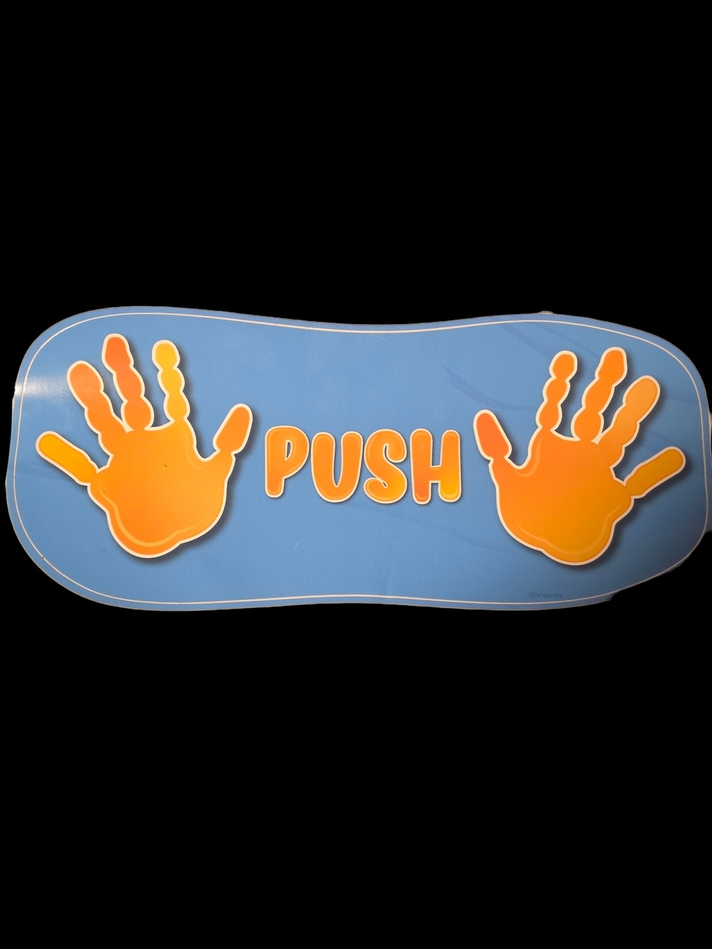 🍒♡3M Sensory Wall Sticker  Kids Push Handplay Activity - Blue and Orange